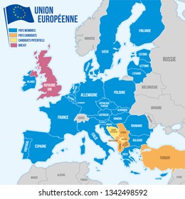 Map Of The European Union In French Language