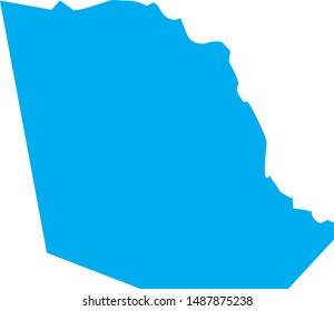 map of evans county in georgia state in usa