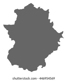 Map - Extremadura (Spain)