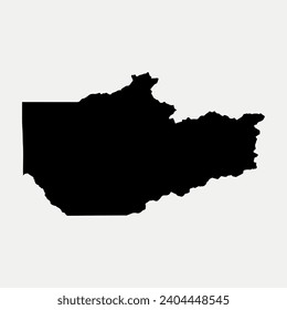Map of Fairbanks - Alaska - United States outline silhouette graphic element Illustration template design
