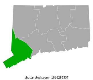 Mapa de Fairfield en Connecticut en blanco
