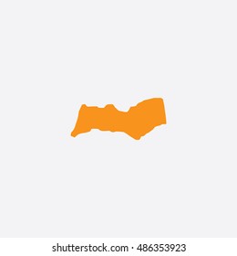 Map of Faro Vector Illustration