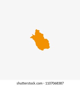 Map of Fars Province - Iran Vector Illustration