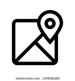 map favorites icon vector