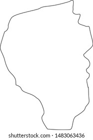 Map of Fayette County in Georgia state in USA