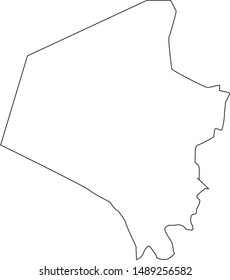 Map of Fayette County in the state of Kentucky