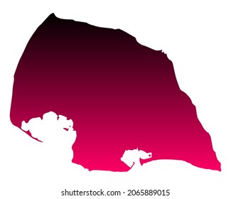 Map of Fehmarn as vector illustration