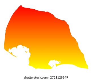 Map of Fehmarn as vector illustration