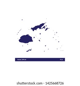 map fiji icon vector template design