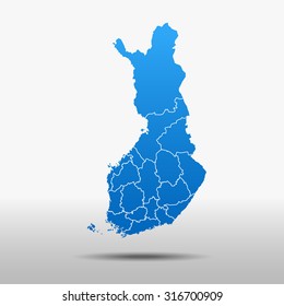 map of Finland