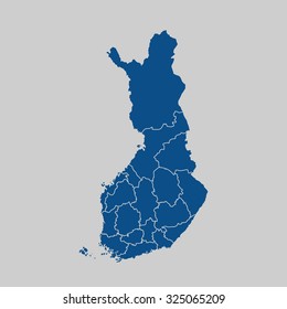 map of Finland