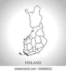 map of Finland