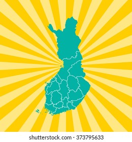 map of Finland