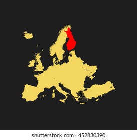 map of Finland