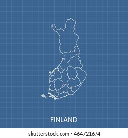 map of Finland