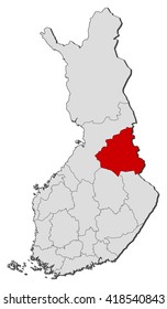 Map - Finland, Kainuu