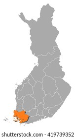 Map - Finland, Finland Proper