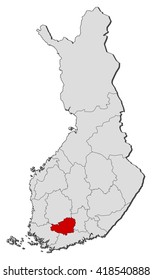 Map - Finland, Tavastia Proper