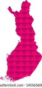map of Finland . vector illustration