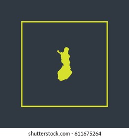 Map of Finland Vector Illustration
