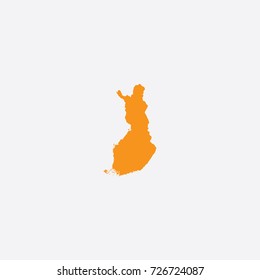 Map of Finland Vector Illustration