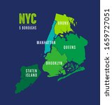 Map of the five boroughs of New York City