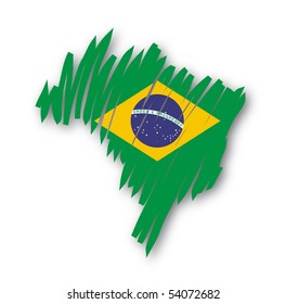 map flag Brazil