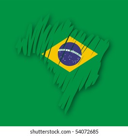 map flag Brazil