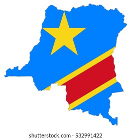 map flag Democratic Republic of the Congo