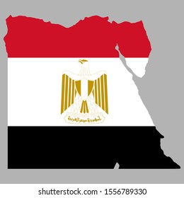 Map flag Egypt Vector Eps 10