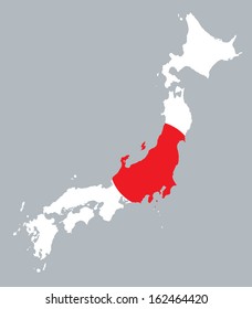 Map And Flag Of Japan