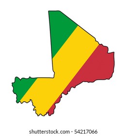 map flag Mali