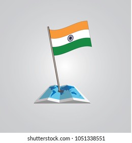 Map with flag of Niger isolated on white. National flag for country of Niger isolated, banner for your web site design logo, app, UI. check in. map Vector illustration, EPS10.