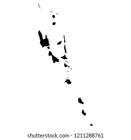 Map flag of Vanuatu black