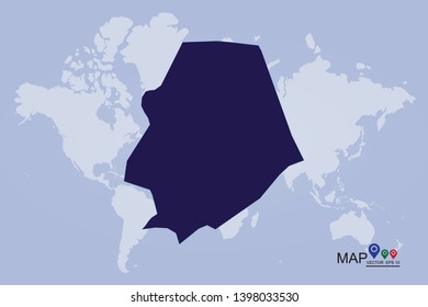 map of flag - Vector