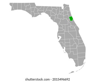 Mapa de Flagler en Florida en blanco
