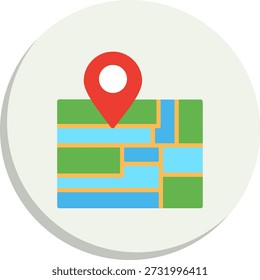 Icono de estilo de círculo plano