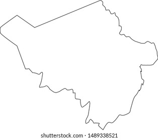 Map of Fleming County in the state of Kentucky