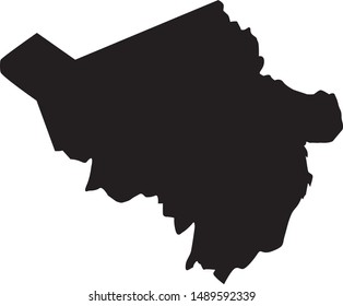Map of Fleming County in the state of Kentucky