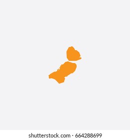 Map of Flevoland Province - Netherlands Vector Illustration