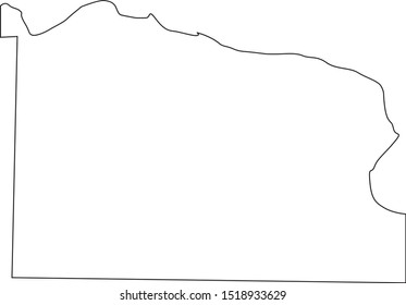 Map Of Florence County In State Of Wisconsin