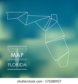 map of florida. map concept