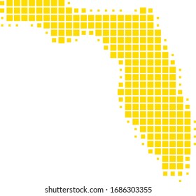 Map of Florida on white