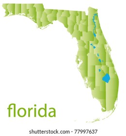 map of florida state, usa