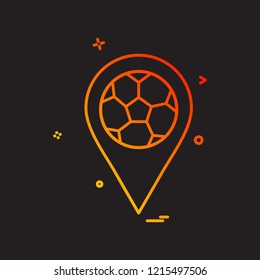 map football icon vector design