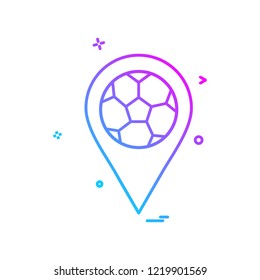 map football icon vector design