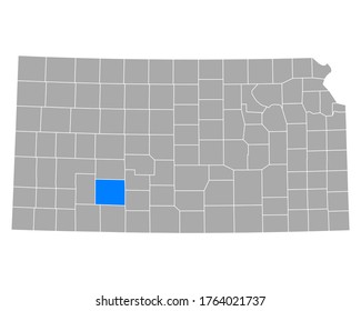 Map of Ford in Kansas on white