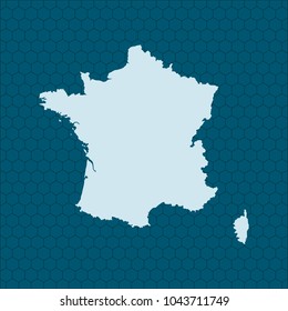 map of France