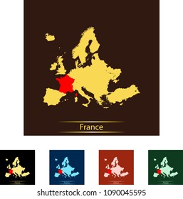 map of France