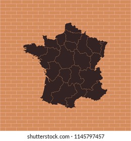 map of France